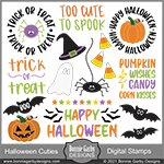 Halloween Cuties Digital Stamp Set
